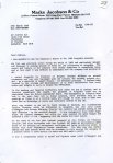 Part 1 - Board 4 - Letter to Adreas Zys from Mark Jacobson, Financial Advisor, showing that evidence has been substantiated - dated 20th March 1990