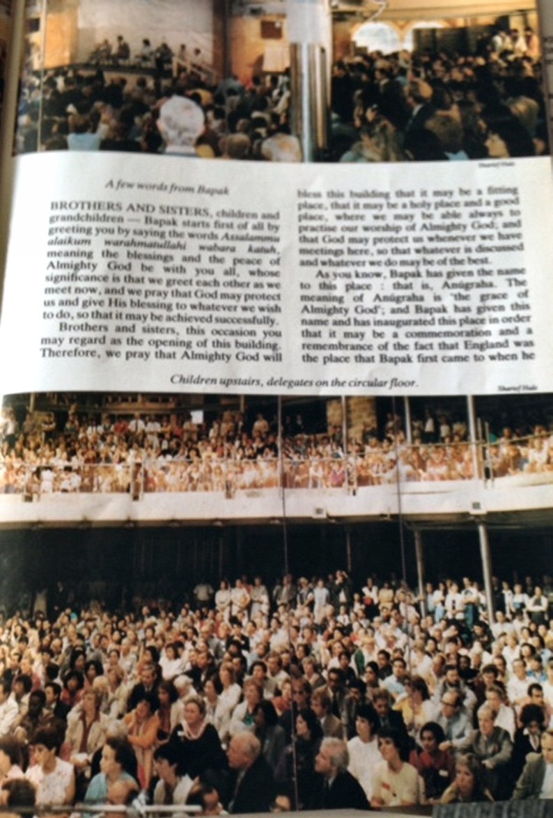 Opening of Anugraha, Subud's Interntaional Centre in the UK