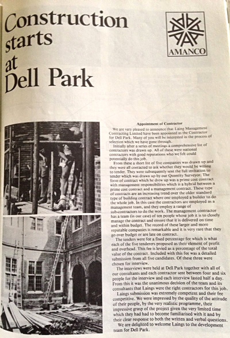 Work Commences at Dell Park - building the International Subud Centre