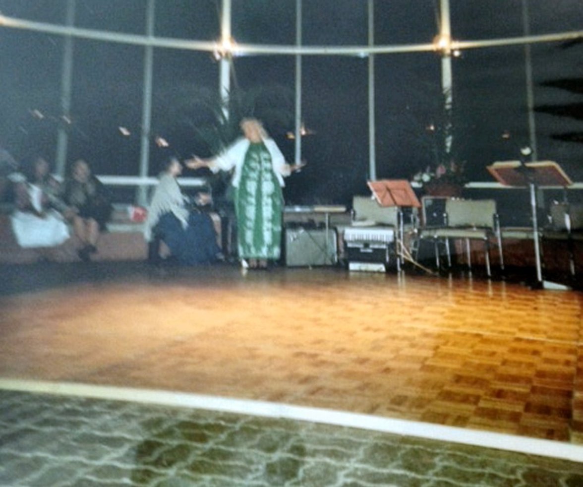 Cara Singing at a Subud Weekend at Anugraha, the Subud International Centre in the UK