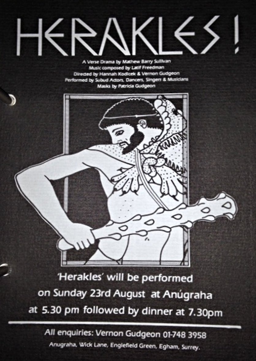 Poster advertising a SiCA Cultural Event held at Anugraha