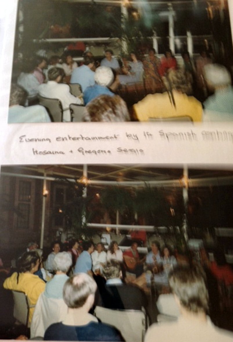 Spanish Entertainment at a Subud Weekend at Anugraha, the Subud International Centre in the UK